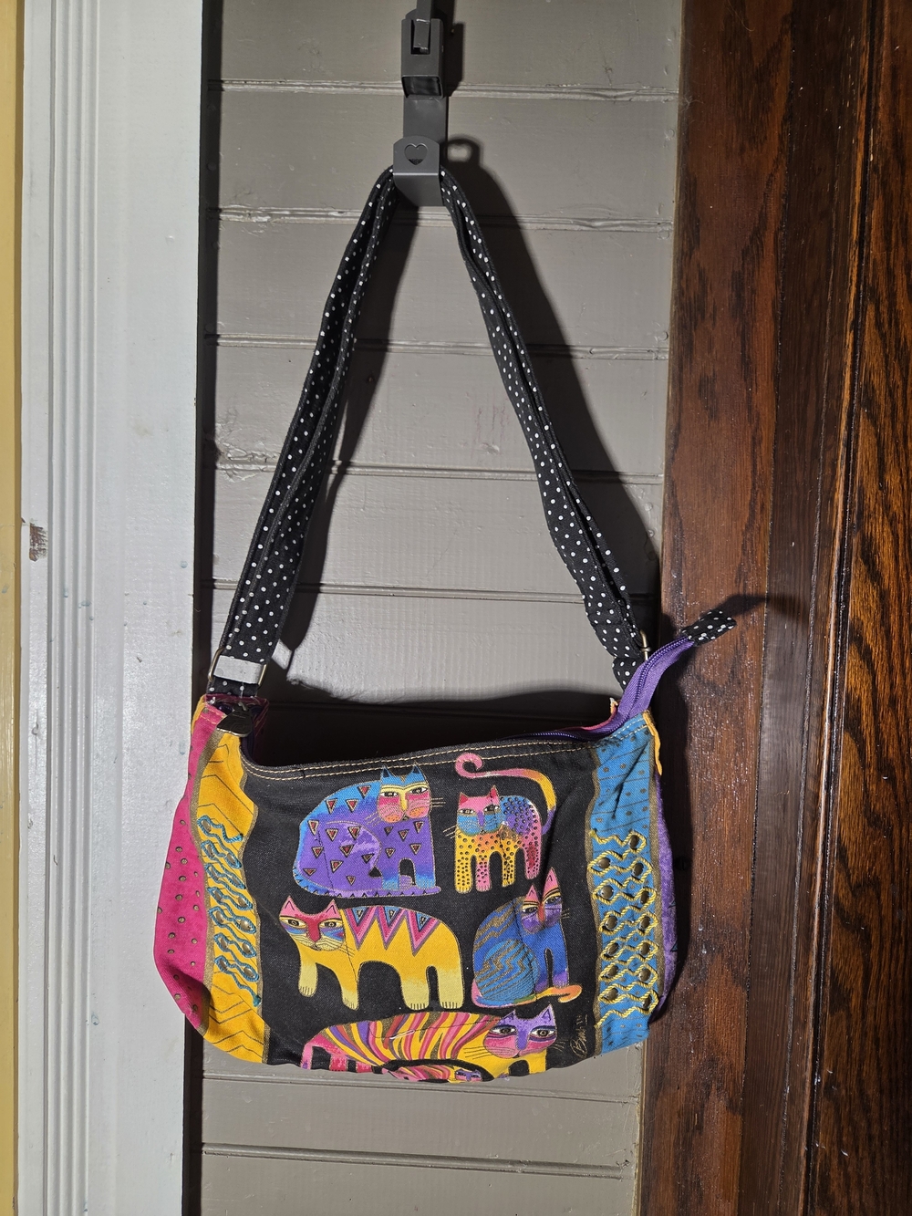 Laurel Burch Feline Totum Crossbody Bag Purse